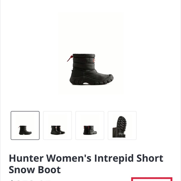 Hunter INTREPID SHORT SNOW BOOTS SZ 8 woman $250 plus retail value!! - Picture 7 of 7